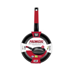 Non-stick frying pan BRA A411222 Black Red Stainless steel Aluminium