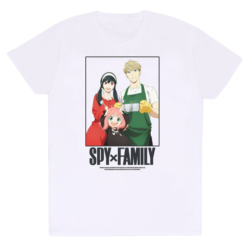 Short Sleeve T-Shirt Spy X Family Full Of Surprises White Unisex