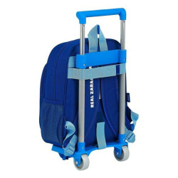 School Rucksack with Wheels 705 Real Zaragoza (27 x 10 x 67 cm)