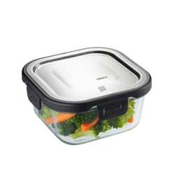 Lunch box Gefu G-12756 Transparent Stainless steel Plastic Borosilicate Glass Silica 1 Piece 500 ml