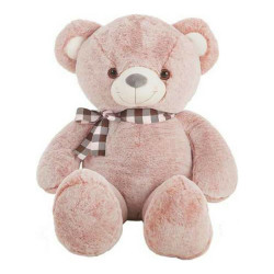 Teddy Bear Grey Pink Polyester Acrylic 75 cm