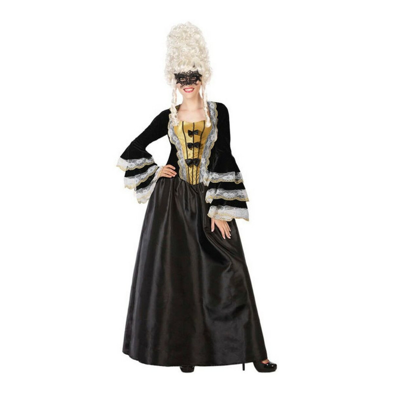 Costume for Adults Black Female Courtesan (1 Piece)