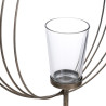 Candleholder 32,5 x 14,3 x 49,5 cm Crystal Metal Silver