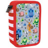 Triple Pencil Case Milan Vikings Multicolour 19,5 x 13 x 7,5 cm