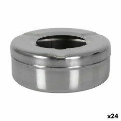 Ashtray Confortime Steel 9,5 x 9,5 x 4 cm (24 Units)