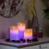 Multicolour Flame-Effect LED Candles with Remote Control Lendles InnovaGoods 3 Units