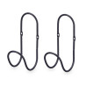 Hangers Black Metal Set 2 Pieces (6 Units)