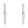 Hangers White Metal Set 2 Pieces (6 Units)