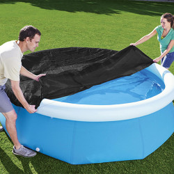 Swimming Pool Cover Bestway Ø 244 cm Black