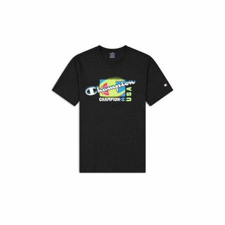 Men’s Short Sleeve T-Shirt Champion Crewneck Black