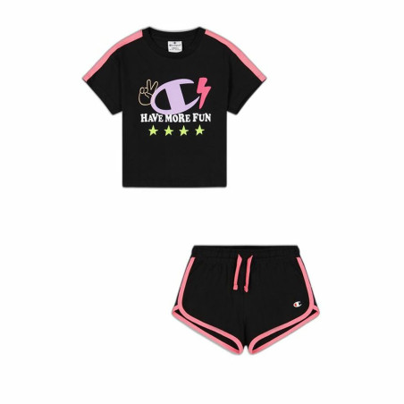 Children's Sports Outfit Champion Black 2 Pieces