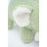 Fluffy toy Crochetts Bebe Green Elephant 27 x 13 x 11 cm