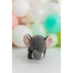 Fluffy toy Crochetts Bebe Brown Elephant 27 x 13 x 11 cm