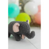 Fluffy toy Crochetts Bebe Brown Elephant 27 x 13 x 11 cm