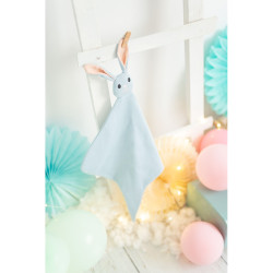 Baby Comforter Crochetts Bebe Baby Comforter Blue Rabbit 39 x 1 x 32 cm