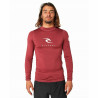 Bathing T-shirt Rip Curl  Corps Red Brown Men