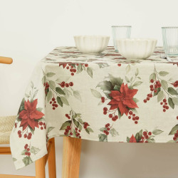 Stain-proof resined tablecloth Belum Christmas 100 x 140 cm