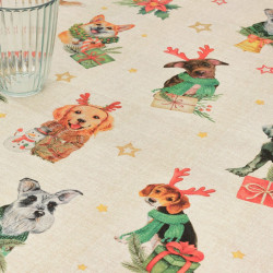 Stain-proof resined tablecloth Belum Christmas 100 x 140 cm