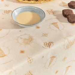 Stain-proof resined tablecloth Harry Potter Hogwarts Christmas 100 x 140 cm