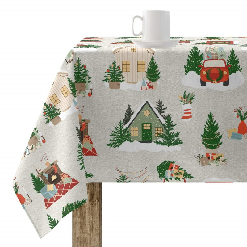 Stain-proof resined tablecloth Belum Merry Christmas 100 x 140 cm