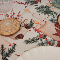 Stain-proof resined tablecloth Belum Christmas 100 x 140 cm