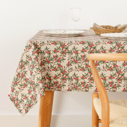 Stain-proof resined tablecloth Belum Mistletoe 100 x 140 cm