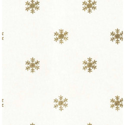 Stain-proof resined tablecloth Belum Snowflakes Gold 100 x 140 cm