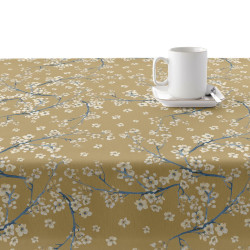 Tablecloth Belum Mustard 100 x 155 cm Flowers