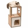 Cat scratching post Vesper V-Box Brown MDF Wood 37 x 37 x 72,5 cm