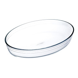 Oven Dish Ô Cuisine Ocuisine Vidrio Transparent Glass Oval 26,2 x 17,9 x 6,2 cm (6 Units)