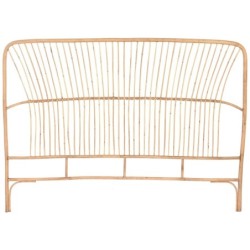 Headboard Home ESPRIT Brown Natural Light brown Bamboo 160 x 3 x 115 cm