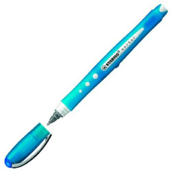 Liquid ink pen Stabilo Roller Worker Blue 0,5 mm (10 Units)