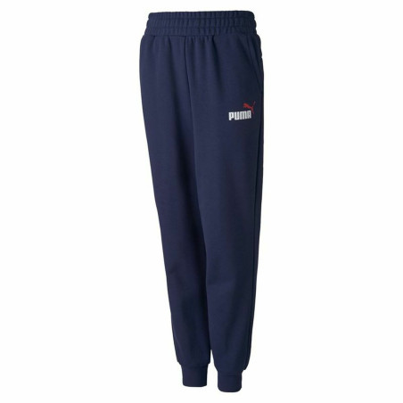 Children's Tracksuit Bottoms Puma Essentials 2 Navy Blue Blue