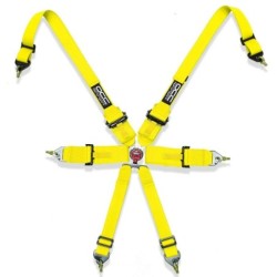 Harness with 6 fastening points OCC Motorsport OCCRF4 Yellow