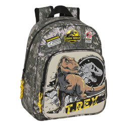 School Bag Jurassic World Warning Grey 27 x 33 x 10 cm