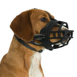 Muzzle Trixie Black Monochrome XL 37 cm