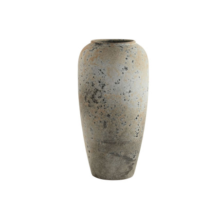 Vase Home ESPRIT White Brown Ceramic Aged finish 16 x 16 x 31 cm