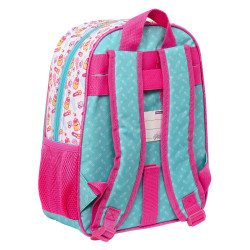 School Bag The Bellies 26 x 34 x 11 cm Purple Turquoise White