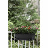 Plant pot Elho Black Anthracite Plastic Rectangular Modern