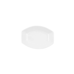 Snack tray Ariane Alaska White Ceramic Oval 10 x 7,4 x 1,5 cm 9,6 x 5,9 cm (18 Units)