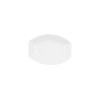 Snack tray Ariane Alaska White Ceramic Oval 10 x 7,4 x 1,5 cm 9,6 x 5,9 cm (18 Units)