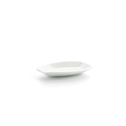 Snack tray Ariane Alaska White Ceramic Oval 10 x 7,4 x 1,5 cm 9,6 x 5,9 cm (18 Units)