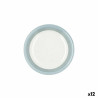 Dessert dish Quid Allegra Aqua Ceramic Bicoloured (19 cm) (12 Units)