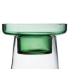 Candleholder 16,5 x 16,5 x 35 cm Green Glass