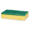 Set of scourers Yellow Green Cellulose Abrasive fibre 10,5 X 6,7 X 2,5 cm