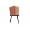 Armchair Shell Black Pink Golden Steel 53 x 58 x 67 cm (2 Units)