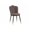 Armchair Shell Black Purple Golden Steel 53 x 88 x 67 cm (2 Units)