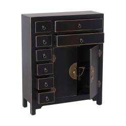 Sideboard ORIENTE 73 x 26 x 90 cm Black Wood