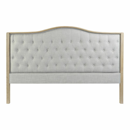 Headboard DKD Home Decor Grey Multicolour Natural Light grey Wood Rubber wood 180 x 10 x 120 cm