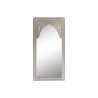 Wall mirror DKD Home Decor 90 x 2,5 x 180 cm Crystal Natural White Indian Man MDF Wood Stripped